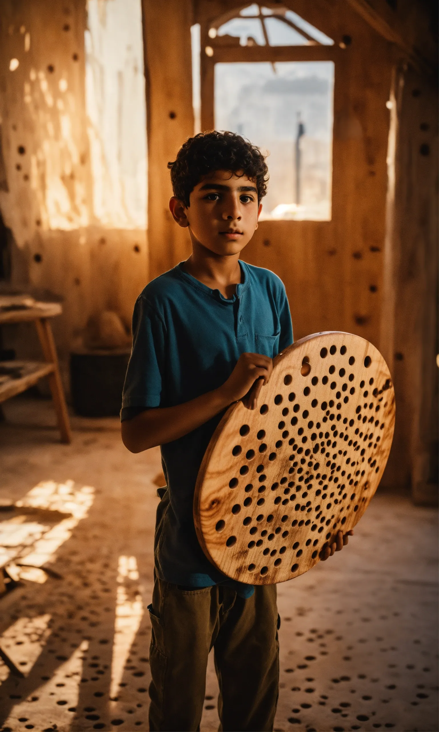 Wall hanging made from natural fibers