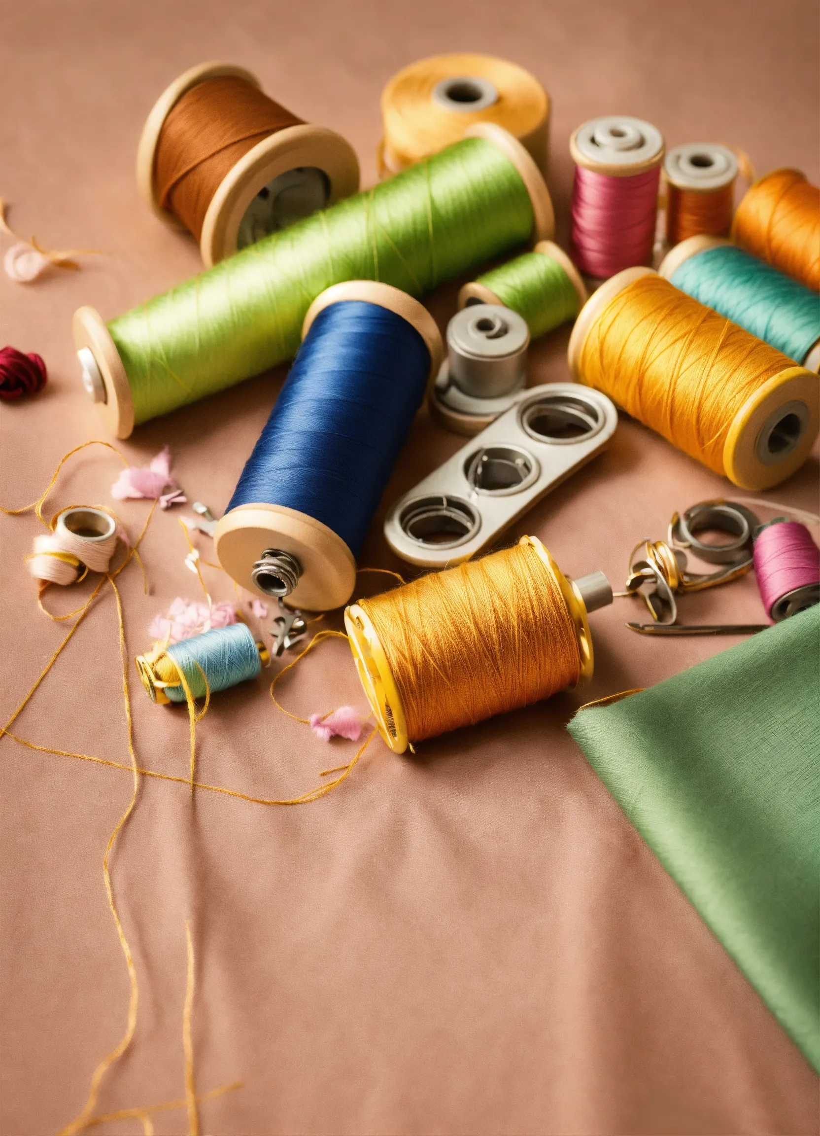 Naturally dyed fabric samples in earth tones